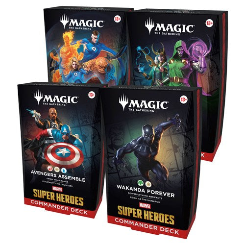 Marvel Super Heroes - Commander Decks Display (4 Mazzi) - (ENG)